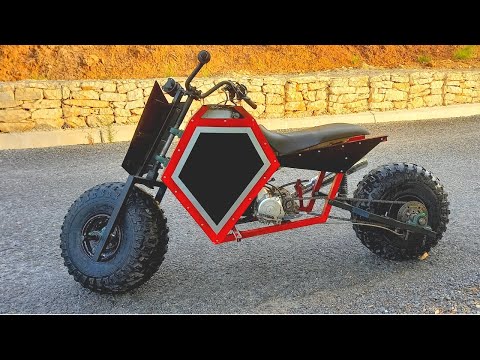 Видео: Производство мотоцикла с большими колесами - Homemade Fat Tire Motorcycle