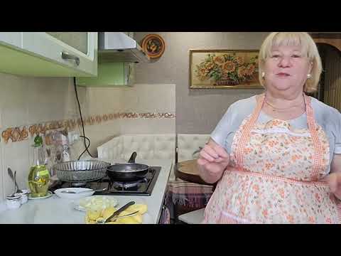 Видео: Обзор покупок. Картофельные лодочки с начинкой. Селёдка с маринованным луком.