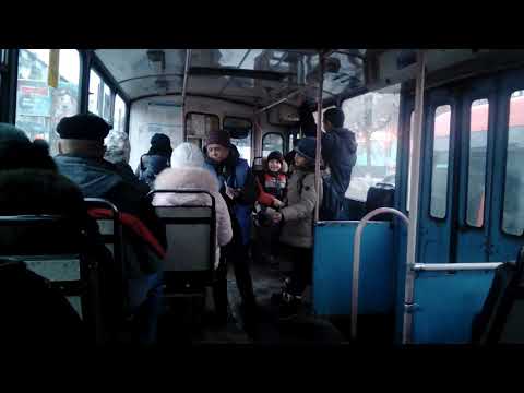 Видео: Кременчуг ,салон троллейбуса ЗиУ-682Г-016 (012)