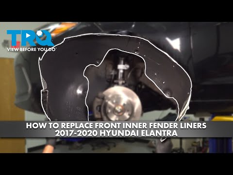 Видео: Как заменить передние подкрылки Hyundai Elantra 2017-2020