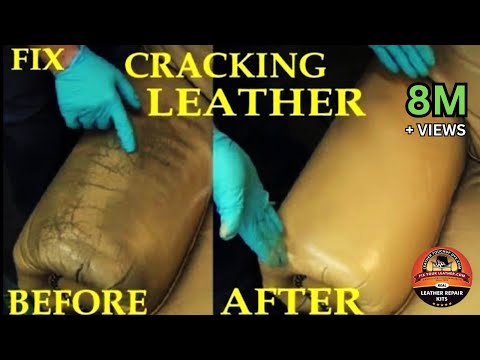 Видео: УСТРАНЕНИЕ ТРЕЩИН НА КОЖЕ - ВИДЕО ПО РЕМОНТУ КОЖИ *****