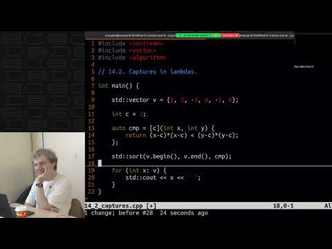 Видео: Лекция 53. Лямбда-функции. Списки захвата. Замыкания