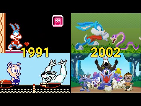 Видео: Эволюция игр Tiny Toon Adventures (1991-2002)