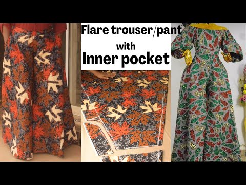 Видео: Как раскроить и сшить расклешенные брюки (круглые брюки-палаццо) с внутренним карманом.