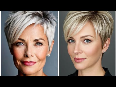 Видео: Последние 40 изображений коротких стрижек для женщин и удлиненного боба-пикси