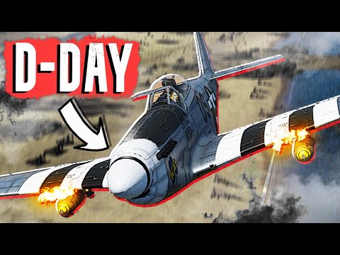 Видео: День Д с точки зрения пилота P-51 Mustang