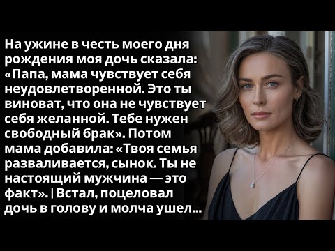 Видео: Моя жена сказала на ужине в честь моего дня рождения: «Мой бывший мужик гораздо больше, чем ты».