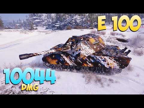 Видео: E 100 - 5 Kills 10K DMG - Тяжелая легенда! - Мир Танков