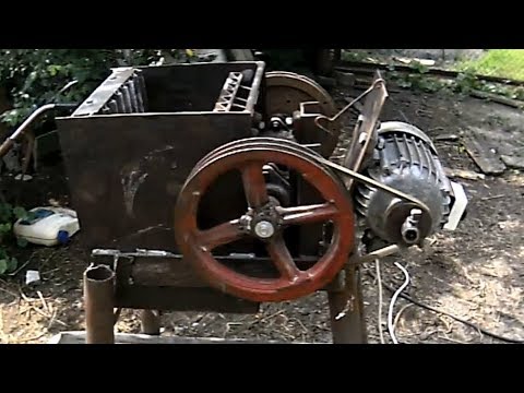 Видео: Дробилка щековая самодельная + детализация (часть 1). Homemade jaw crusher. Part 1.