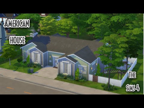 Видео: 🏡Американский Дом📦🔨│American House│Строительство в Симс 4👷‍♀️[SpeedBuild] [NO CC] [The Sims 4]🎮