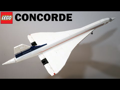 Видео: ЛЕГО Creator Expert Самолет 10318 Concorde: Подробный обзор эксклюзивного набора