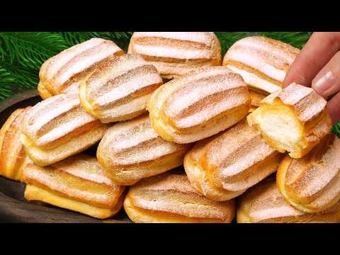 Видео: Вкуснейшее ЗАВАРНОЕ ПИРОЖНОЕ! Лучший рецепт выпечки к чаю! Печенье