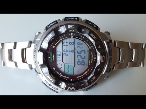 Видео: Титановые Casio Pro Trek PRW-2500T-7E. Обзор и настройка (review and setting)