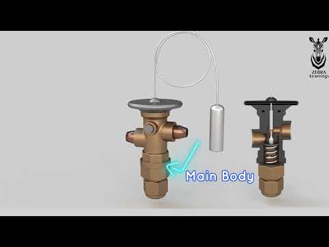 Видео: ТРВ | Терморегулирующий вентиль | Анимация | ОВКВ |