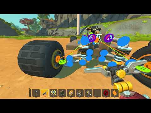 Видео: Гайд как сделать независимую подвеску в Scrap Mechanic.