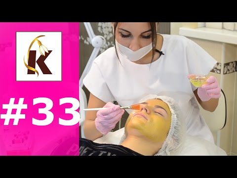 Видео: Желтый пилинг лица / омоложение кожи, сужение пор, как выровнять рельеф