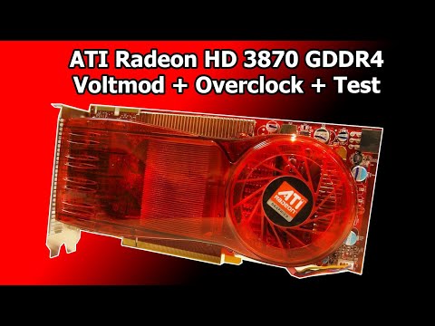 Видео: ATI Radeon HD 3870 GDDR4 - Вольтмод, разгон и тест