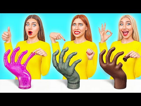 Видео: Мармеладная еда vs Настоящая еда vs Шоколадная еда Челлендж | Эпичная Битва с Едой от TeenDO