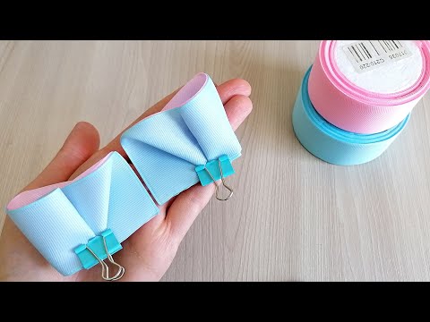 Видео: Сама нежность / Бантики из репсовых лент