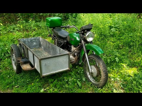 Видео: Иж планета 4 грузовая люлька (грузовой боковой прицеп).