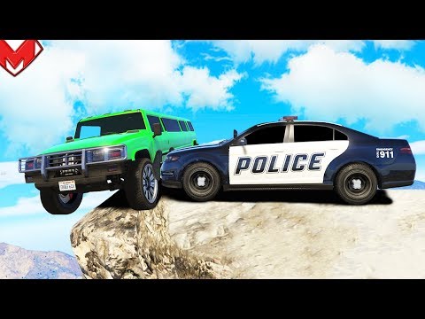 Видео: МЕНЯ СТАЛКИВАЮТ С ОБРЫВА! ПОЛИЦЕЙСКАЯ ПОГОНЯ В GTA 5 ONLINE