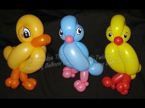 Видео: duck / sparrow of balls shdm / уточка/воробей из шаров шдм