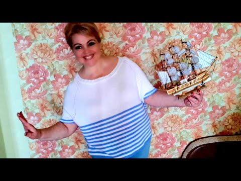 Видео: Моя Тельняшка-Кильмяшка ⚓⛵ #вязание #модноевязание #тельняшкаспицами  #вяжемклету