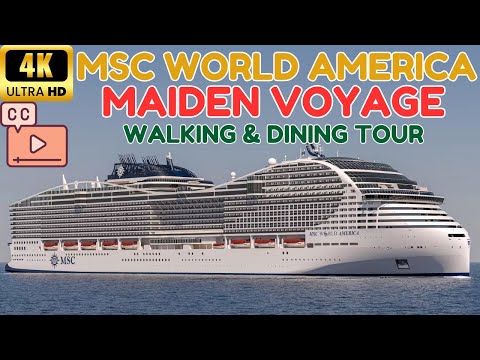 Видео: 【4K】Представлен MSC World America: Впечатления от Пешей Прогулки и Бесплатного Ужина! (Субтитры)