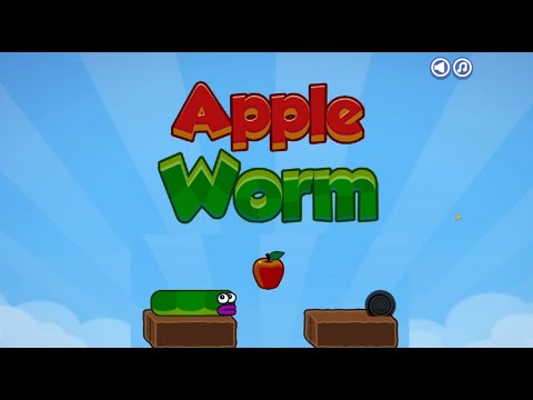 Видео: Apple worm | Змейка с физикой | 1 |