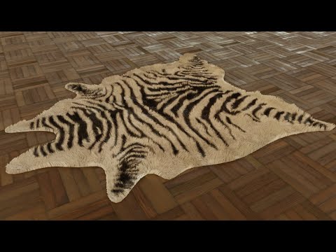 Видео: Ковер в интерьер Blender 2.8 Eevee
