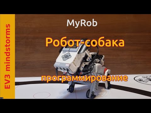 Видео: Робот собака на EV3 программирование