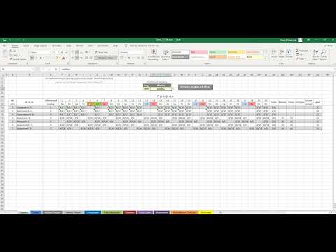 Видео: Табель учета рабочего времени в Excel Универсальный