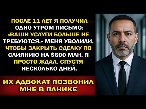 Видео: После 11 лет меня уволили по email ради сделки на $600 млн — я обрушил её одной строкой закона