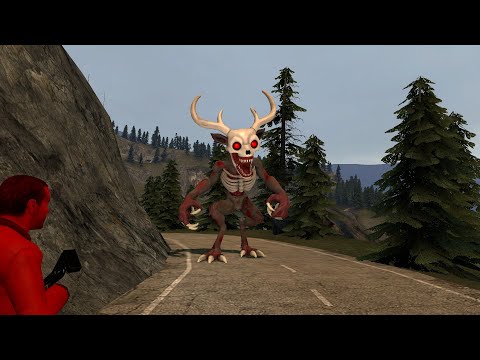 Видео: Garry's Mod за нами охотится страшный олень играю с братом.