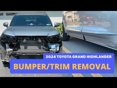 Видео: Как снять передний/задний бампер и всю пластиковую отделку | Toyota Grand Highlander 2024 года