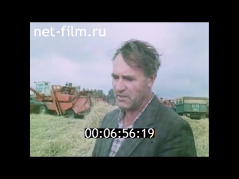 Видео: 1987г. совхозы Омской области. Юбилейный. Екатеринославский.  Лузинский.