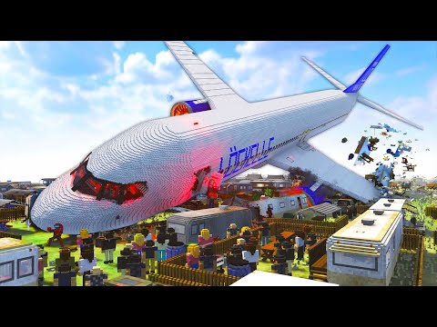 Видео: Реалистичное Крушение Боинга 737 | Teardown