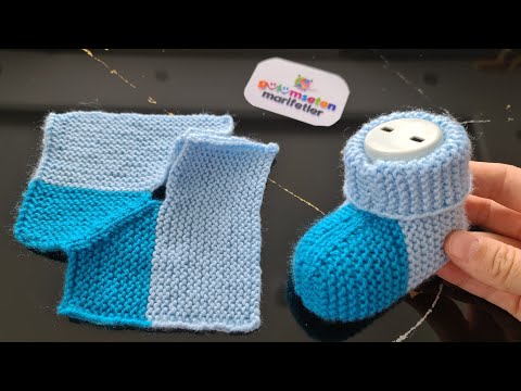 Видео: Вязание детских носков по выкройке для новорожденных