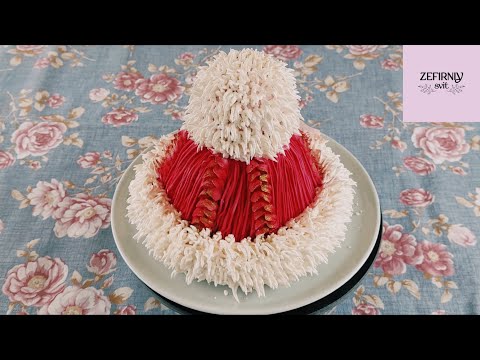 Видео: Зефірний торт. «Шапка»