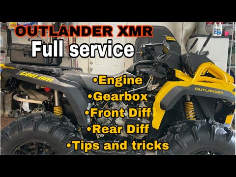 Видео: 21 CAN AM OUTLANDER XMR (первые советы по обслуживанию) Замена жидкости в двигателе, коробке пере...
