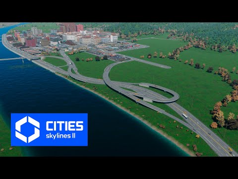 Видео: Cities Skylines 2 - Развязка на въезде города! #17
