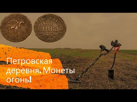 Видео: Петровская деревня. Коп на старых огородах. (Поиск с Fisher F75 LTD)