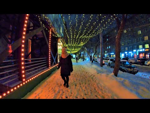 Видео: Новосибирск 4К - Вечерняя прогулка по центру города