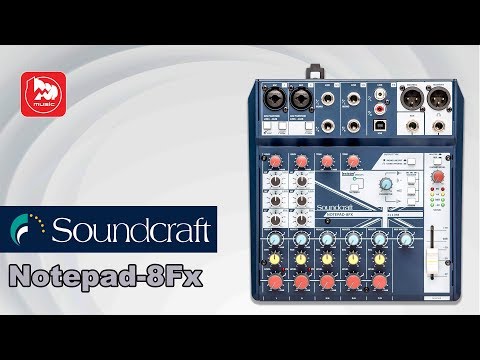 Видео: Маленький микшер SOUNDCRAFT Notepad 8FX (с процессором эффектов)