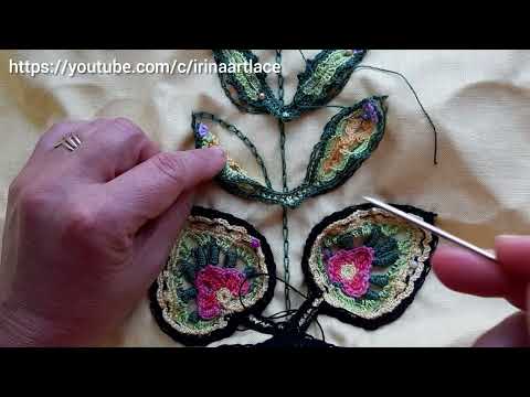 Видео: Комбинированное вязание крючок и ткань