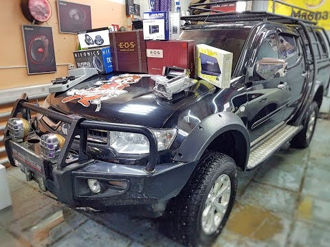 Видео: Аудиосистема в Mitsubishi L200