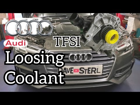 Видео: Audi A4 2.0 TFSI. Утечка охлаждающей жидкости. Терморегулирование.
