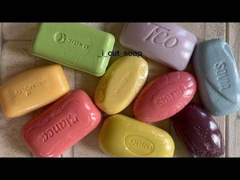 Видео: ASMR cutting dry soap/relax video/ soap carving/резка сухого мыла