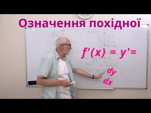 Видео: ДЧ01. Означення похідної.