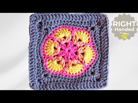 Видео: Создайте великолепный африканский цветочный узор в стиле «бабушкин квадрат» с помощью простых шагов